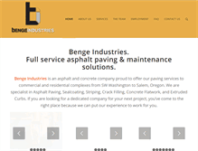 Tablet Screenshot of bengeindustries.com